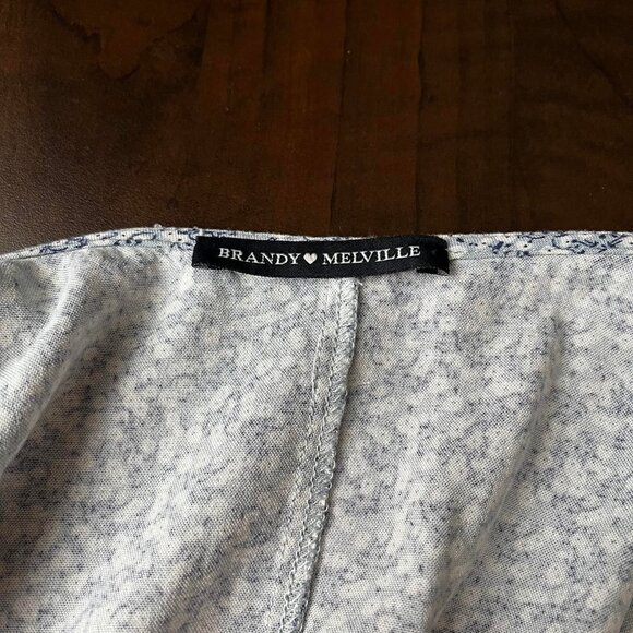 Brandy Melville Light Blue Robbie Wrap Mini Dress - Picture 3 of 4